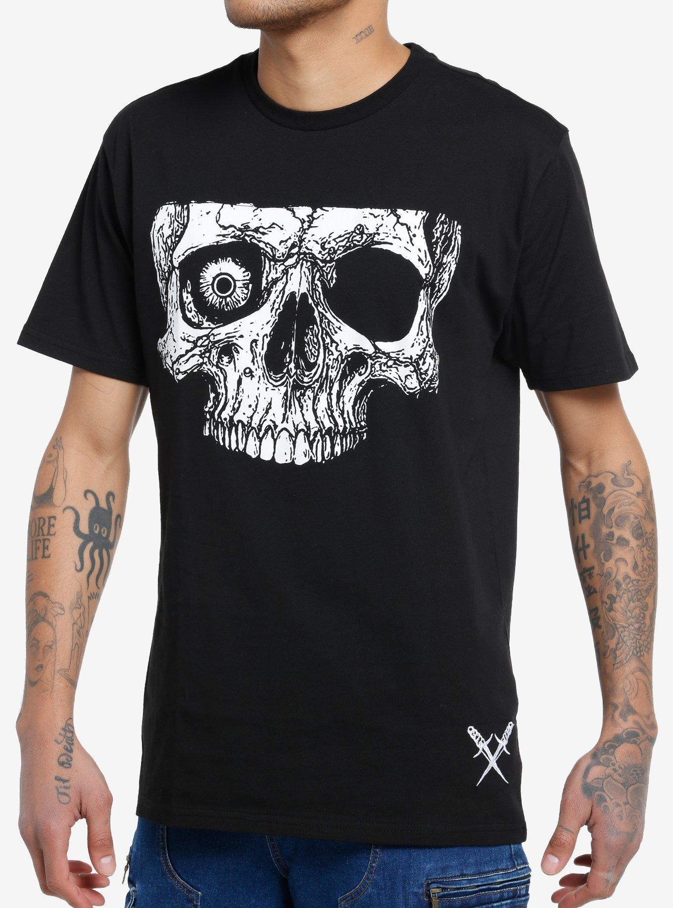 Social Collision Death Skull T-Shirt | Hot Topic