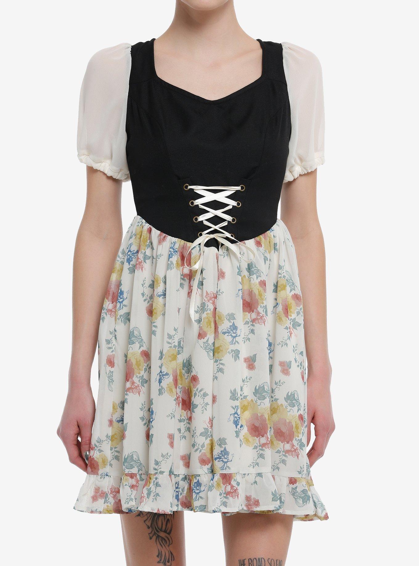 Hot Topic Disney Sleeping Beauty Briar Rose Corset Dress