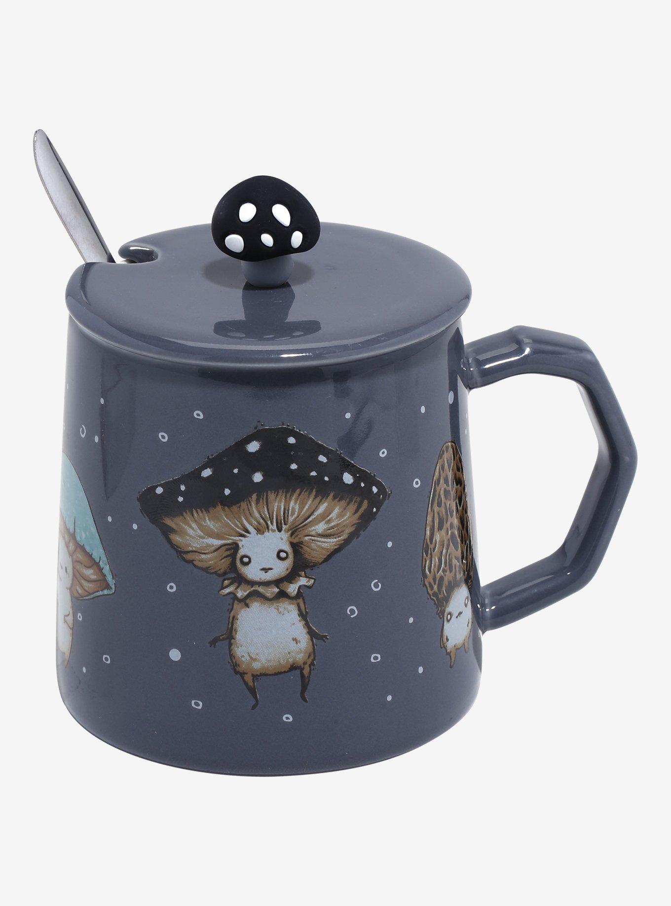 Mushroom Creature Mug With Lid & Spoon By Guild Of Calamity, , hi-res