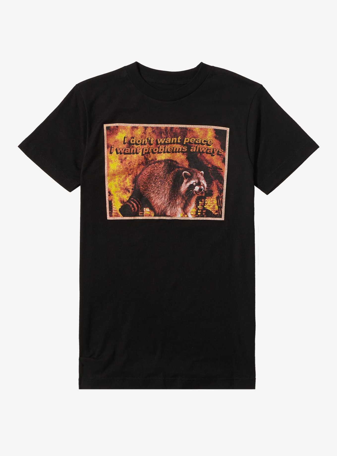 Raccoon Problems Always Girls T-Shirt, , hi-res