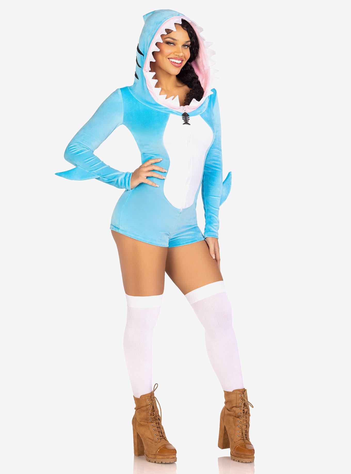 Comfy Shark Costume, BLUE, hi-res
