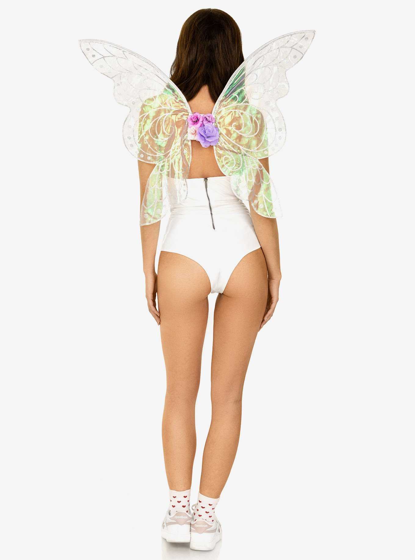 Iridescent Glitter Fairy Wings Costume Accessory, , hi-res