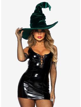 Velvet Ruched Witch Hat Costume Accessory, , hi-res