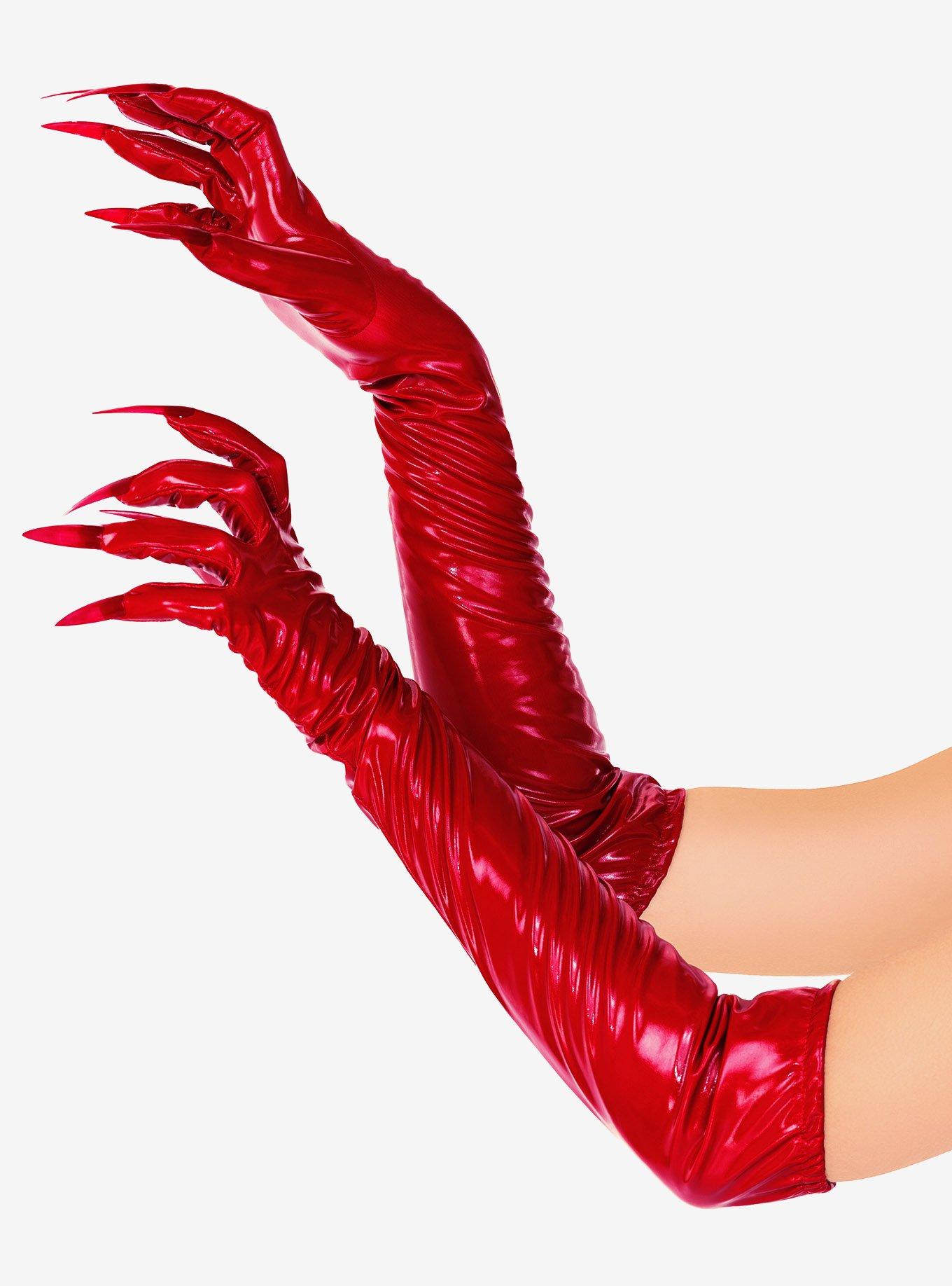 Vinyl Claw Costume Gloves, , hi-res