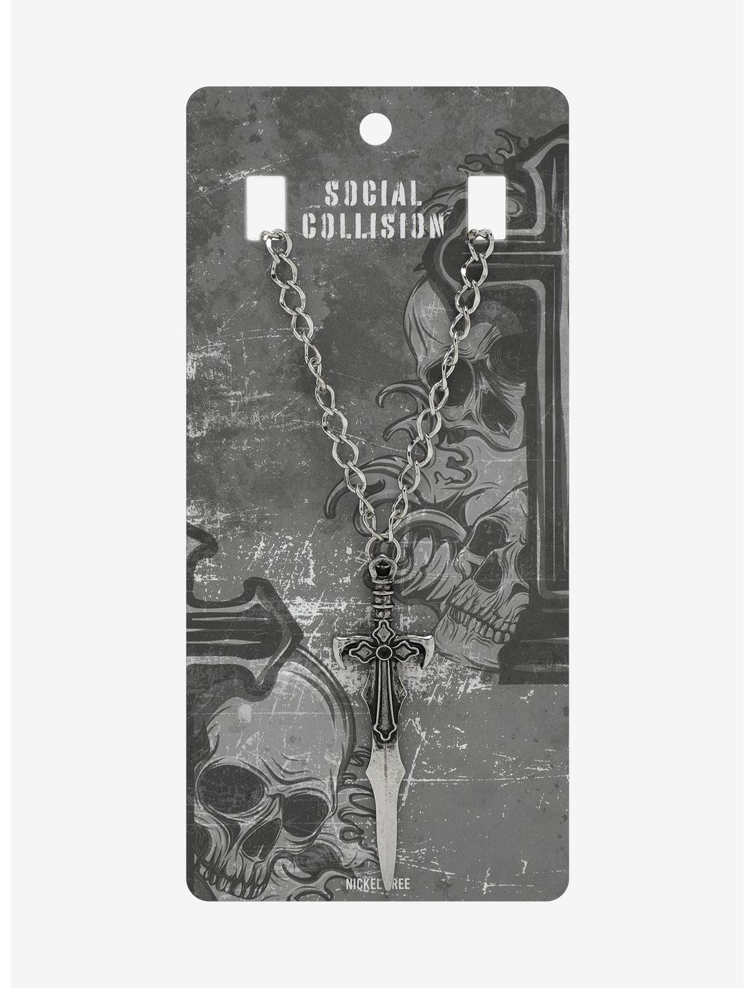 Social Collision Sword Pendant Necklace, , hi-res
