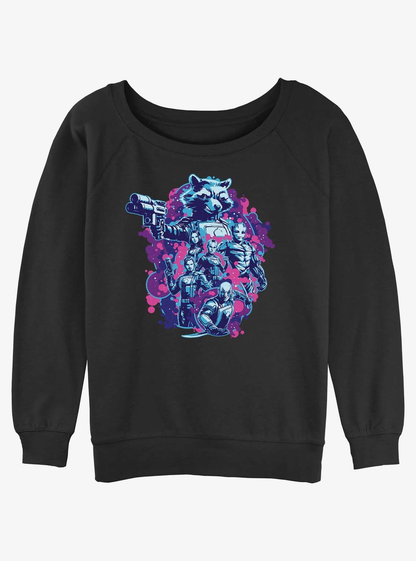 Marvel Guardians of the Galaxy Rocket's Crew Girls Slouchy Sweatshirt, , hi-res