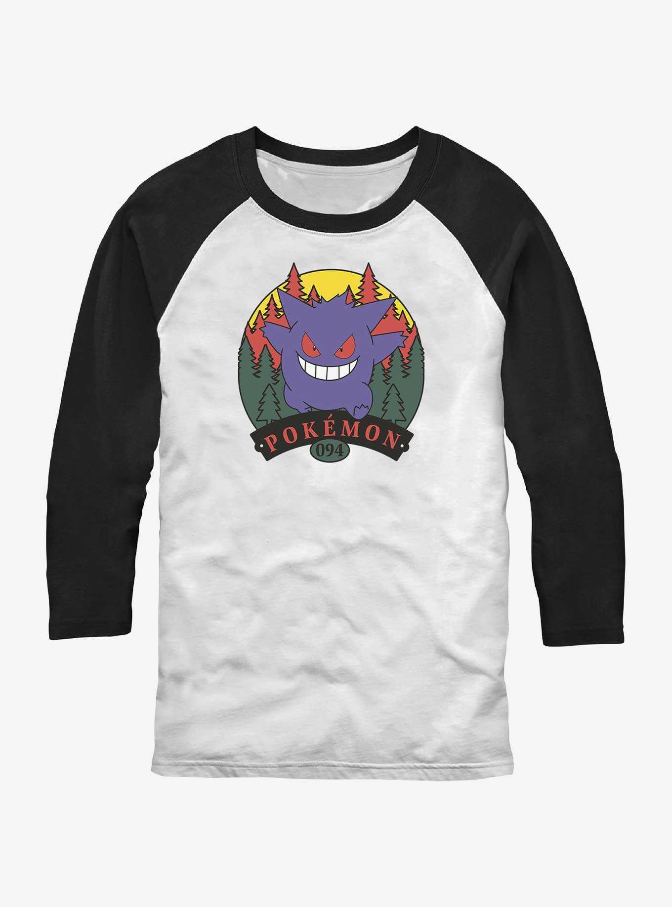 Pokemon Gengar Forest Attack Raglan T-Shirt, , hi-res