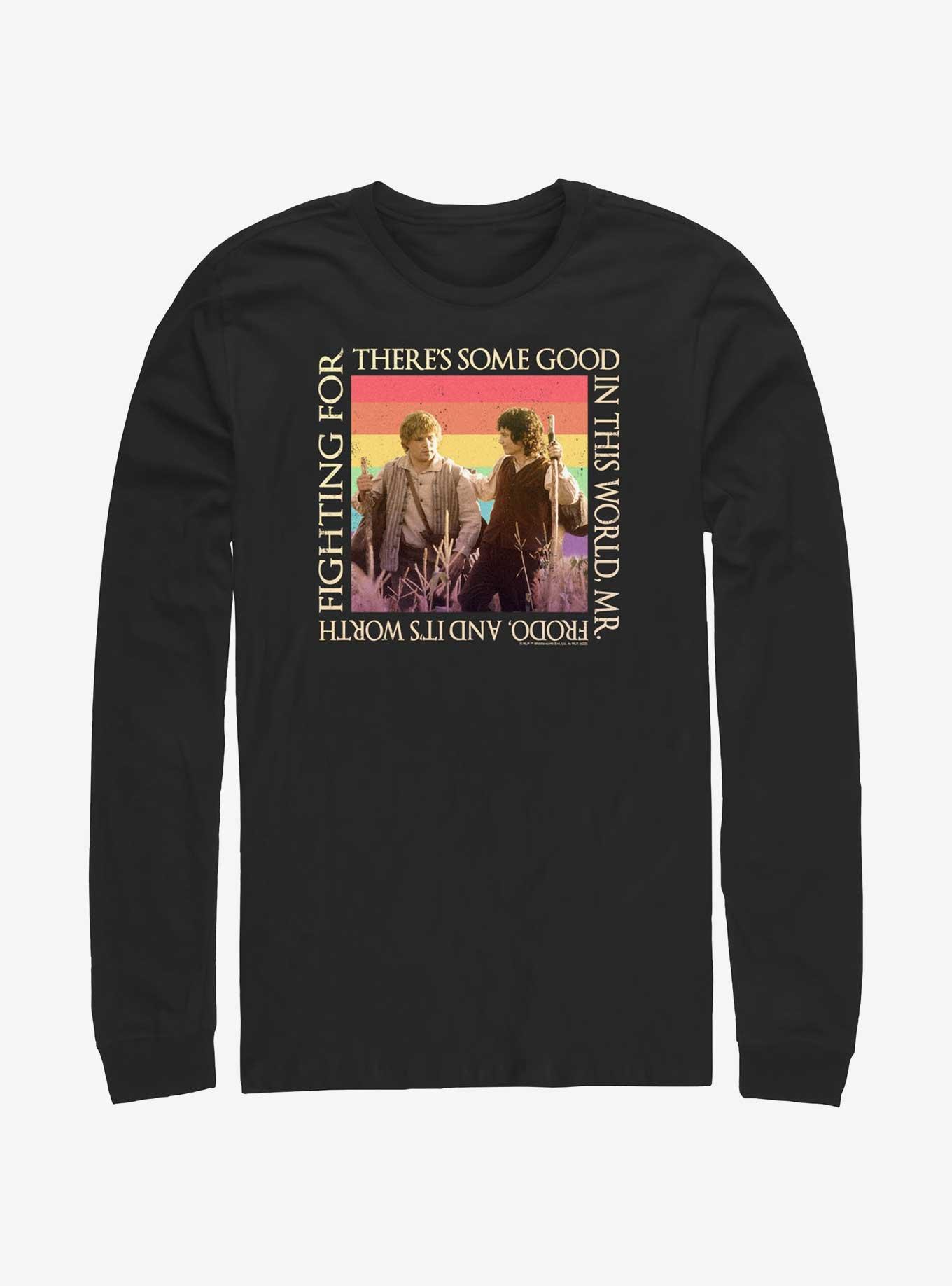 The Lord of the Rings Sam and Frodo Good In The World Long-Sleeve T-Shirt, BLACK, hi-res
