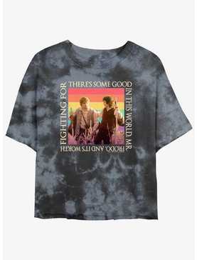 The Lord of the Rings Sam and Frodo Good In The World Girls Tie-Dye Crop T-Shirt, , hi-res
