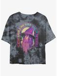 The Lord of the Rings Gandalf Decide With Time Girls Tie-Dye Crop T-Shirt, BLKCHAR, hi-res