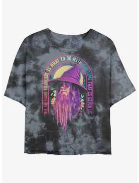 The Lord of the Rings Gandalf Decide With Time Girls Tie-Dye Crop T-Shirt, , hi-res