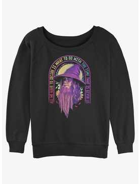 The Lord of the Rings Gandalf Decide With Time Girls Slouchy Sweatshirt, , hi-res