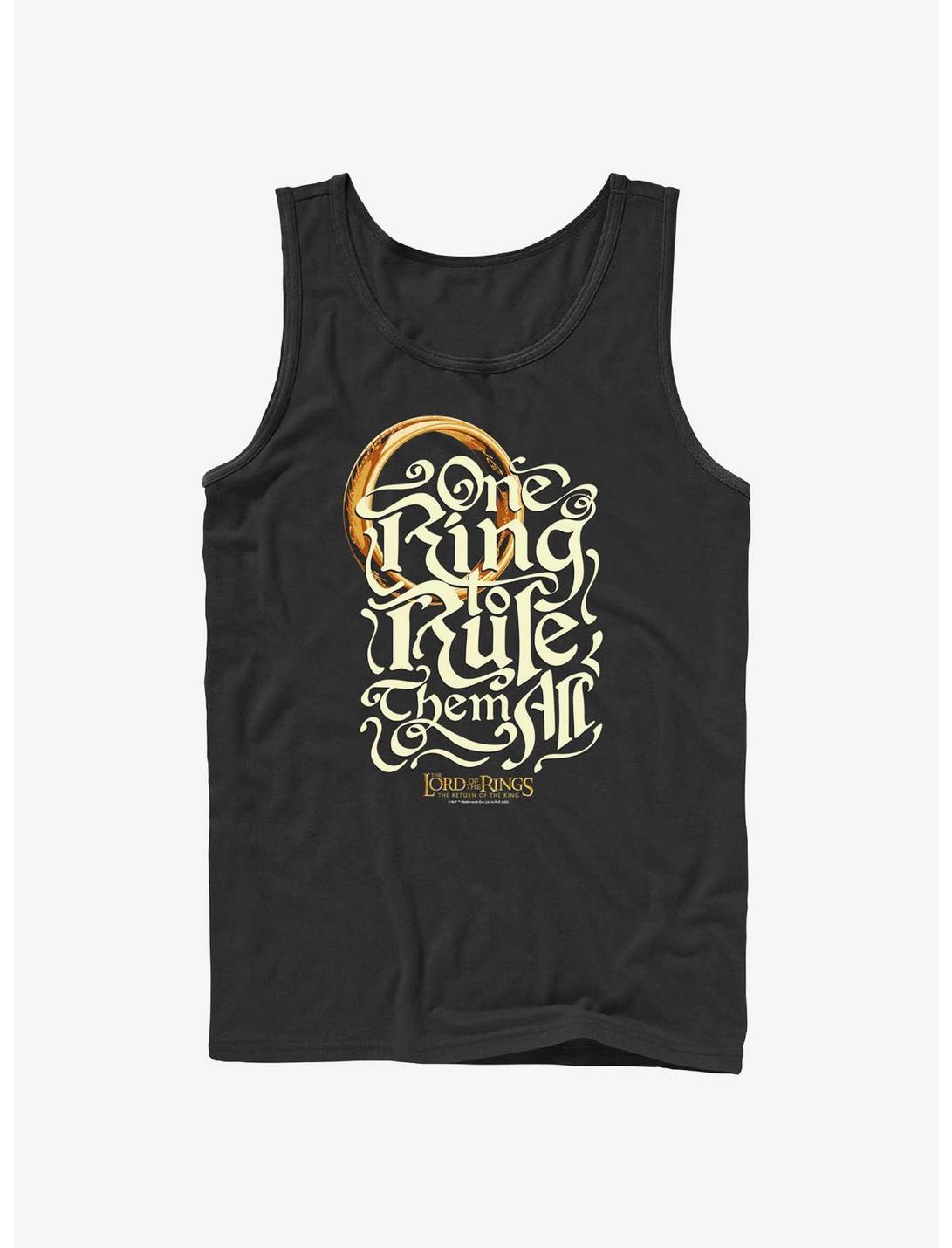 The Lord of the Rings One Ring Rules Tank, BLACK, hi-res