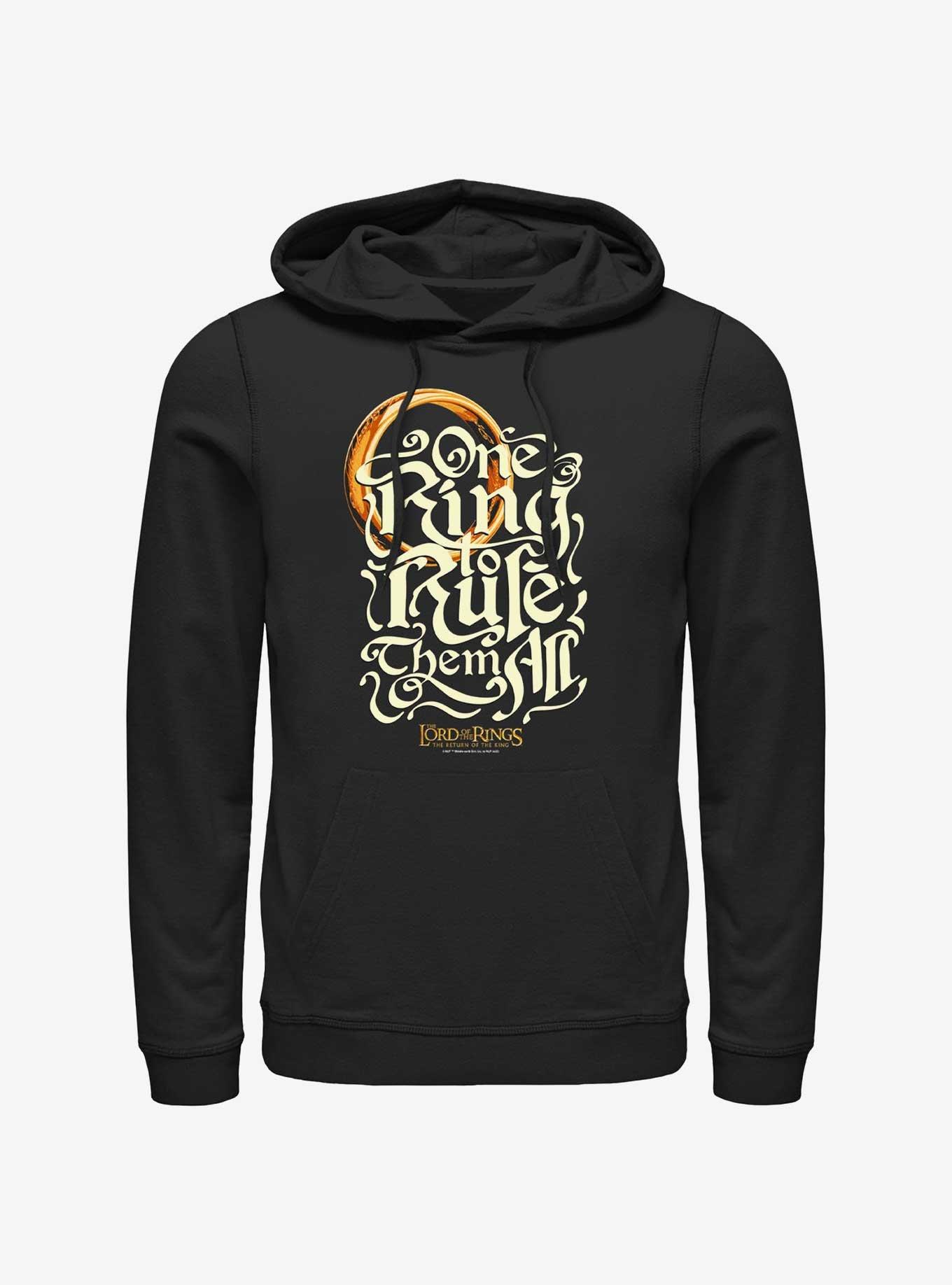 The Lord of the Rings One Ring Rules Hoodie, BLACK, hi-res