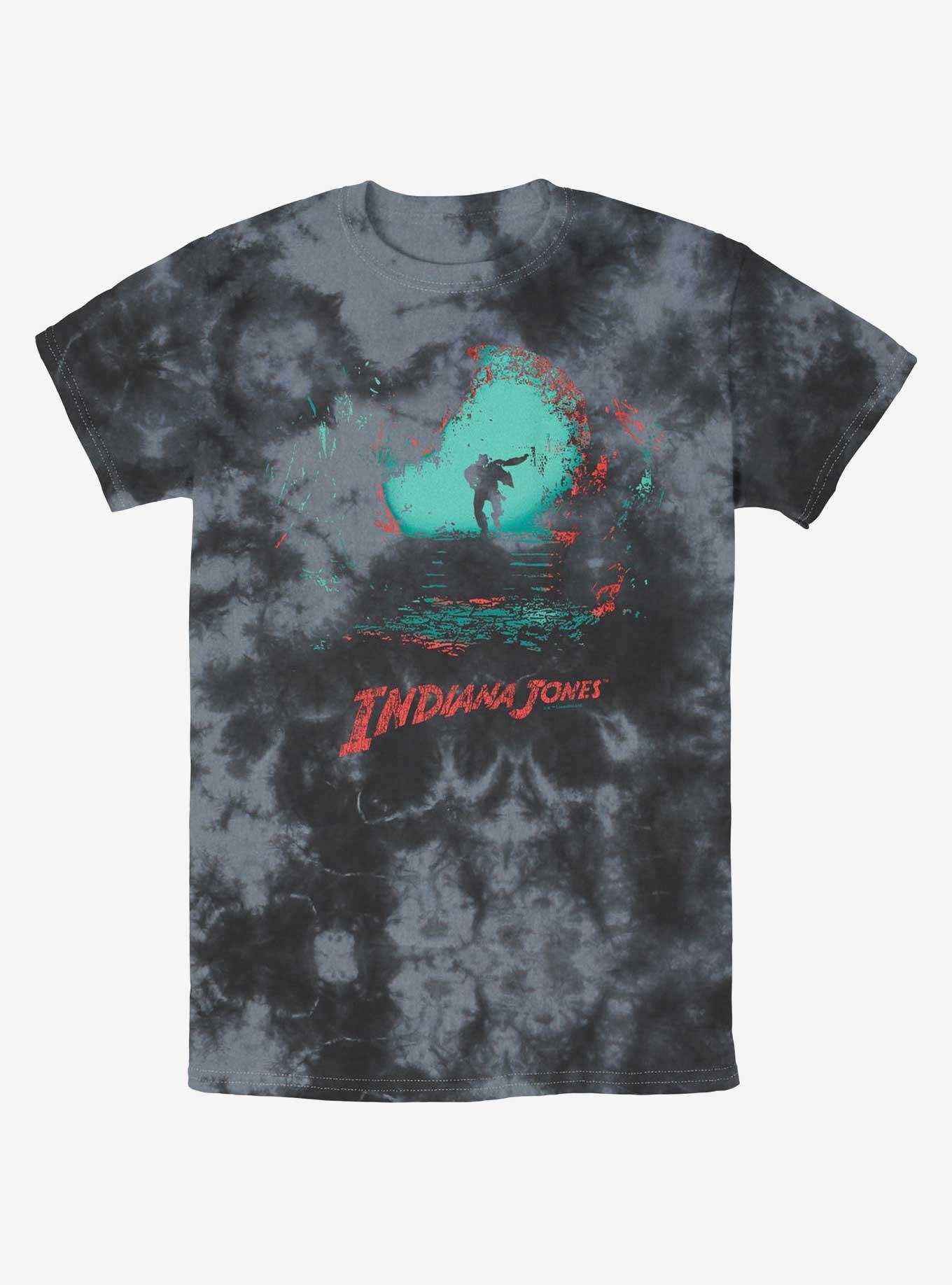 Indiana Jones Treasure Chase Tie-Dye T-Shirt, BLKCHAR, hi-res