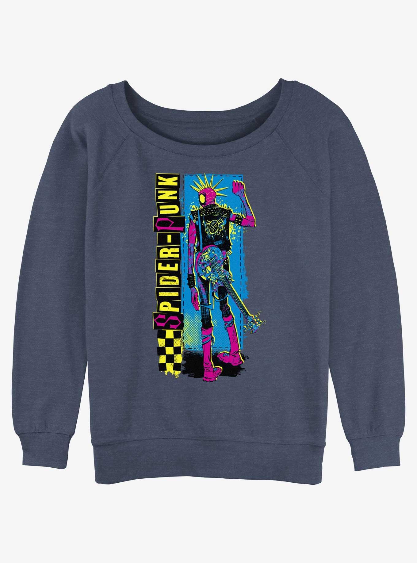 Marvel Spider-Man: Across the Spider-Verse Spider-Punk Girls Slouchy Sweatshirt