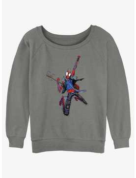 Marvel Spider-Man: Across the Spider-Verse Spider-Punk Rock Out Girls Slouchy Sweatshirt, , hi-res