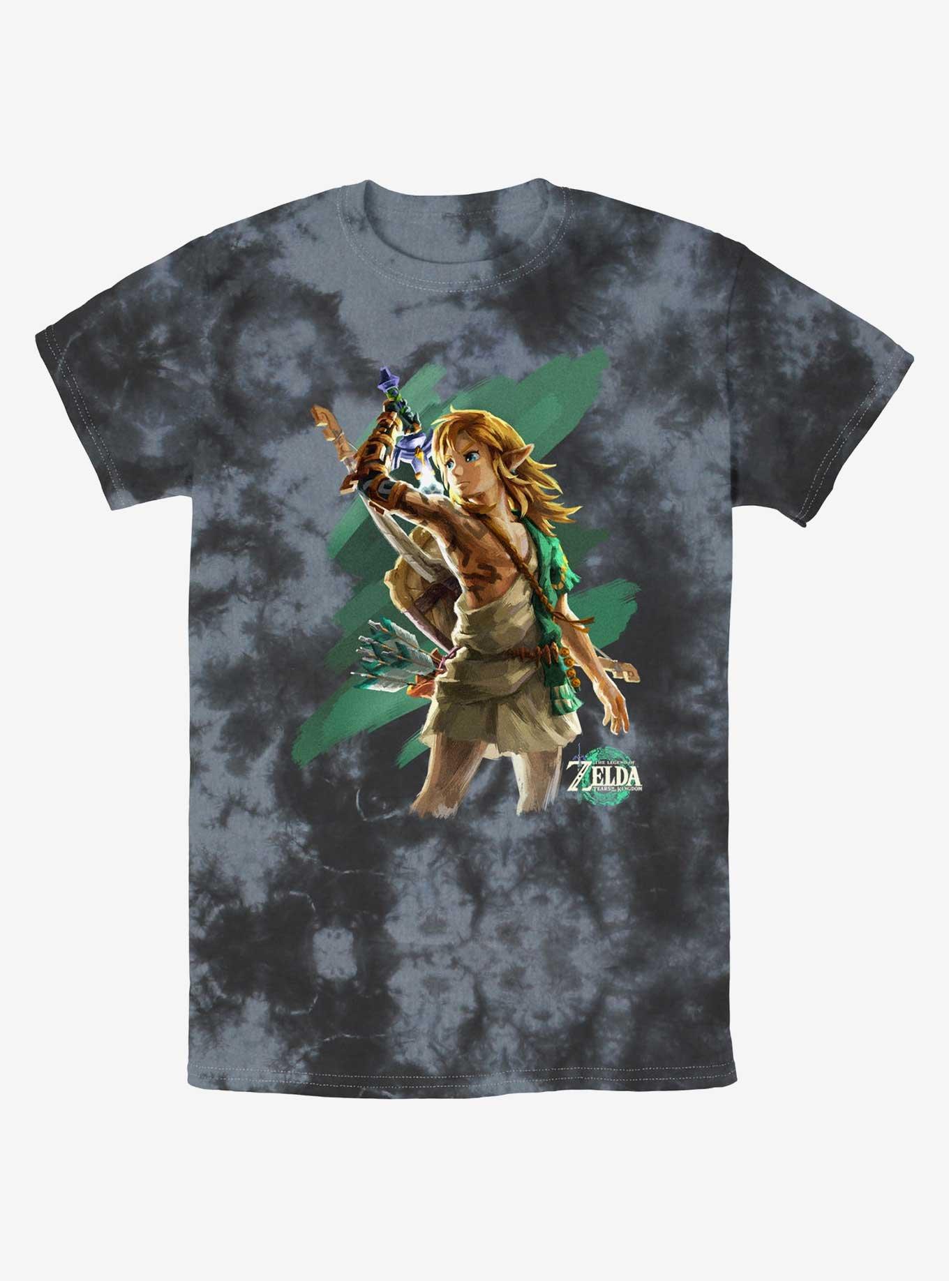 Nintendo Hero Link Tie-Dye T-Shirt, BLKCHAR, hi-res