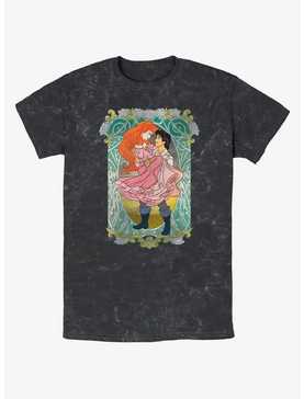 Disney The Little Mermaid Ariel and Eric Ever After Mineral Wash T-Shirt, , hi-res