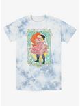 Disney The Little Mermaid Ariel and Eric Ever After Tie-Dye T-Shirt, WHITEBLUE, hi-res