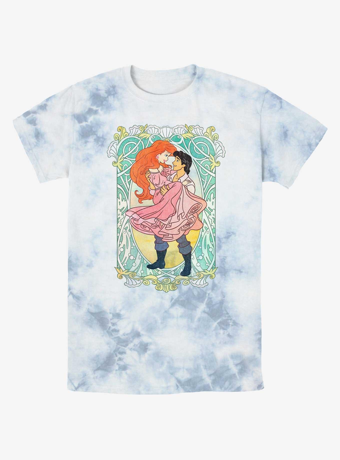 Disney The Little Mermaid Ariel and Eric Ever After Tie-Dye T-Shirt, , hi-res