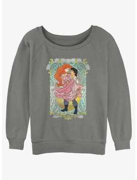 Disney The Little Mermaid Ariel and Eric Ever After Womens Slouchy Sweatshirt, , hi-res