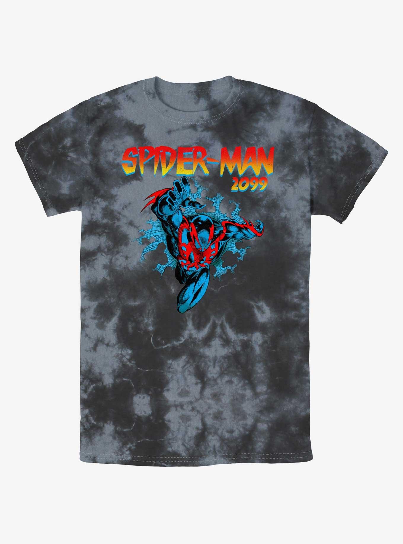 Marvel Spider-Man-2099 Tie-Dye T-Shirt, BLKCHAR, hi-res