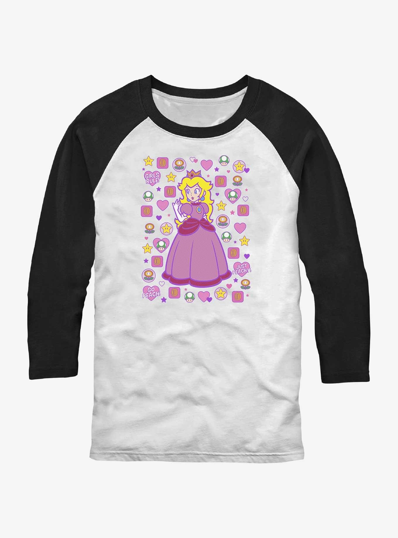 Mario Princess Peach Raglan T-Shirt, , hi-res