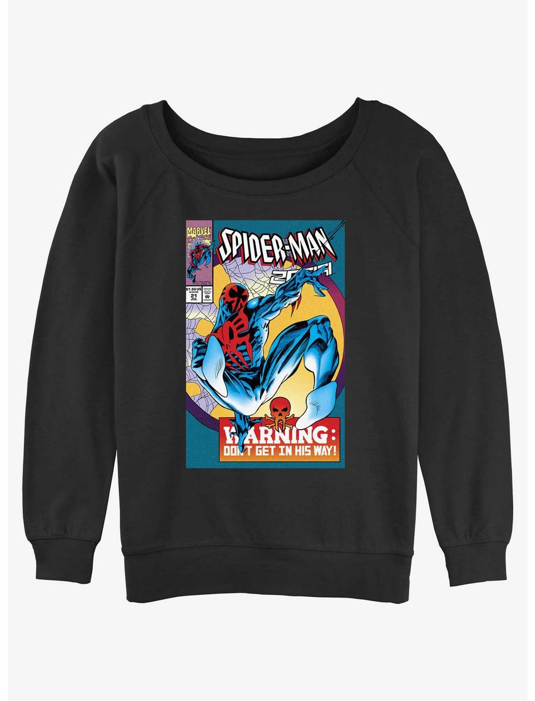 Marvel Spider-Man: Across the Spider-Verse O'Hara 2099 Comic Cover Womens Slouchy Sweatshirt, BLACK, hi-res