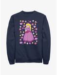Mario Princess Peach Sweatshirt, NAVY, hi-res