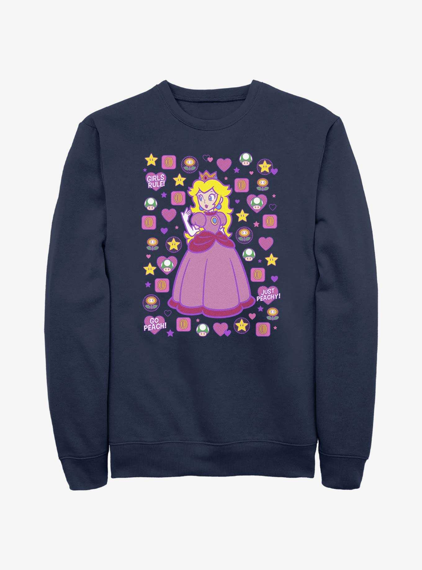 Mario Princess Peach Sweatshirt, , hi-res