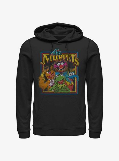 Disney The Muppets Retro Muppet Poster Hoodie - BLACK | BoxLunch