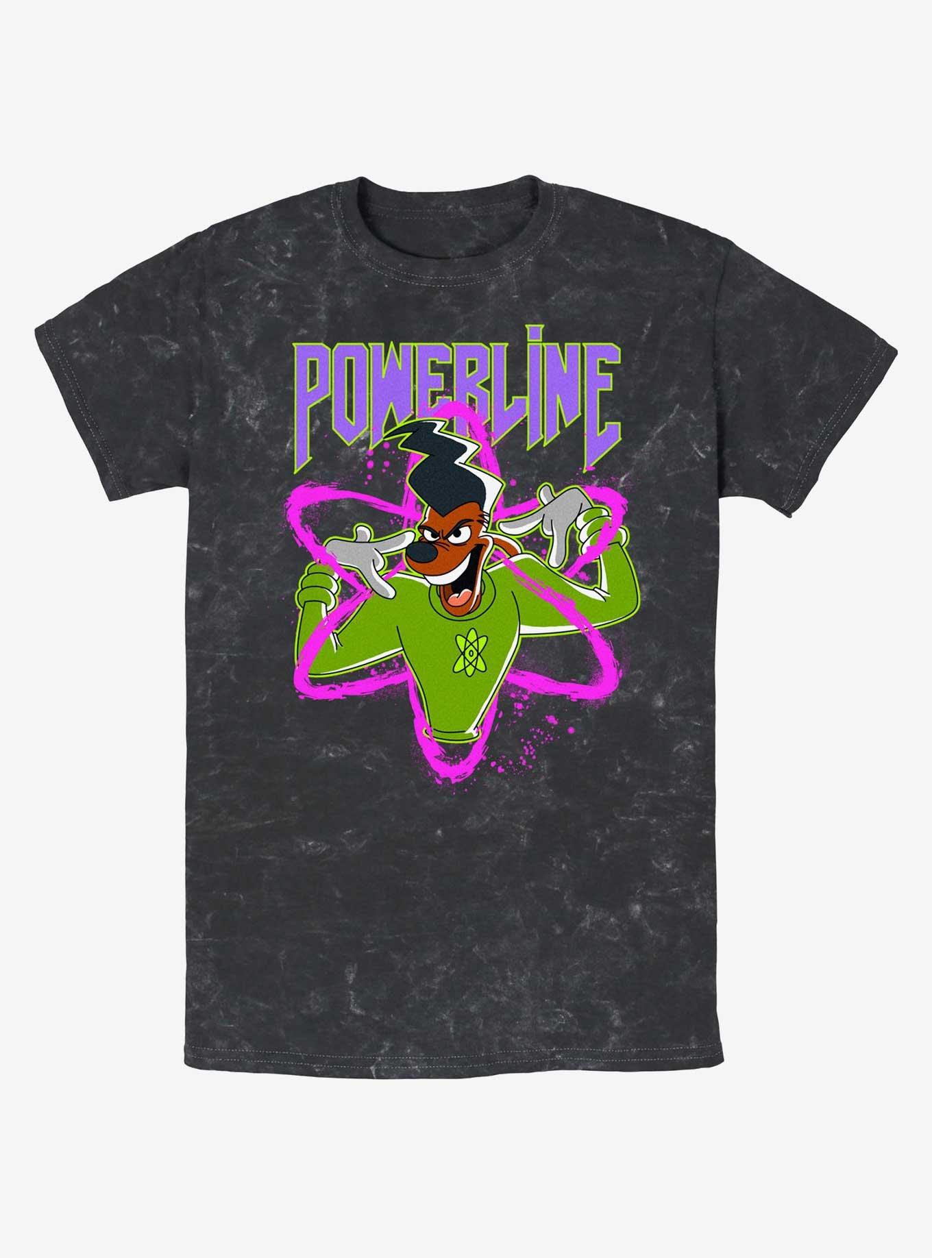 Disney Goofy I Have Power Mineral Wash T-Shirt, BLACK, hi-res