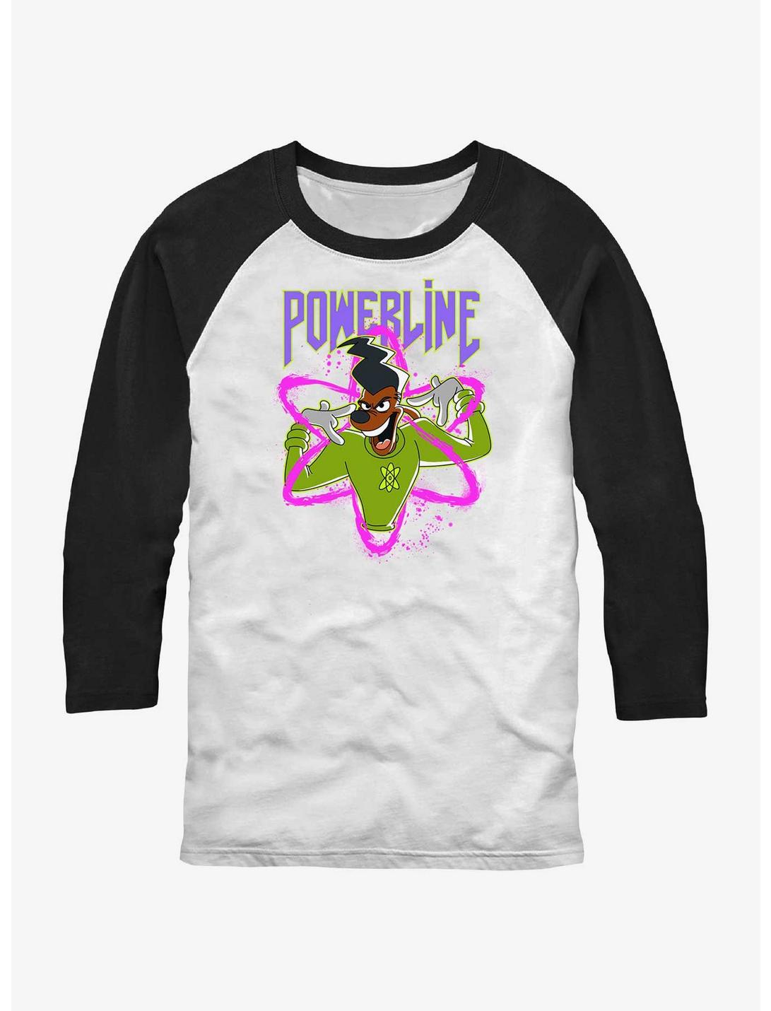 Disney Goofy I Have Power Raglan T-Shirt, WHTBLK, hi-res