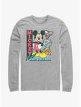 Disney Mickey Mouse Friends Goofy Donald and Pluto Long-Sleeve T-Shirt, ATH HTR, hi-res