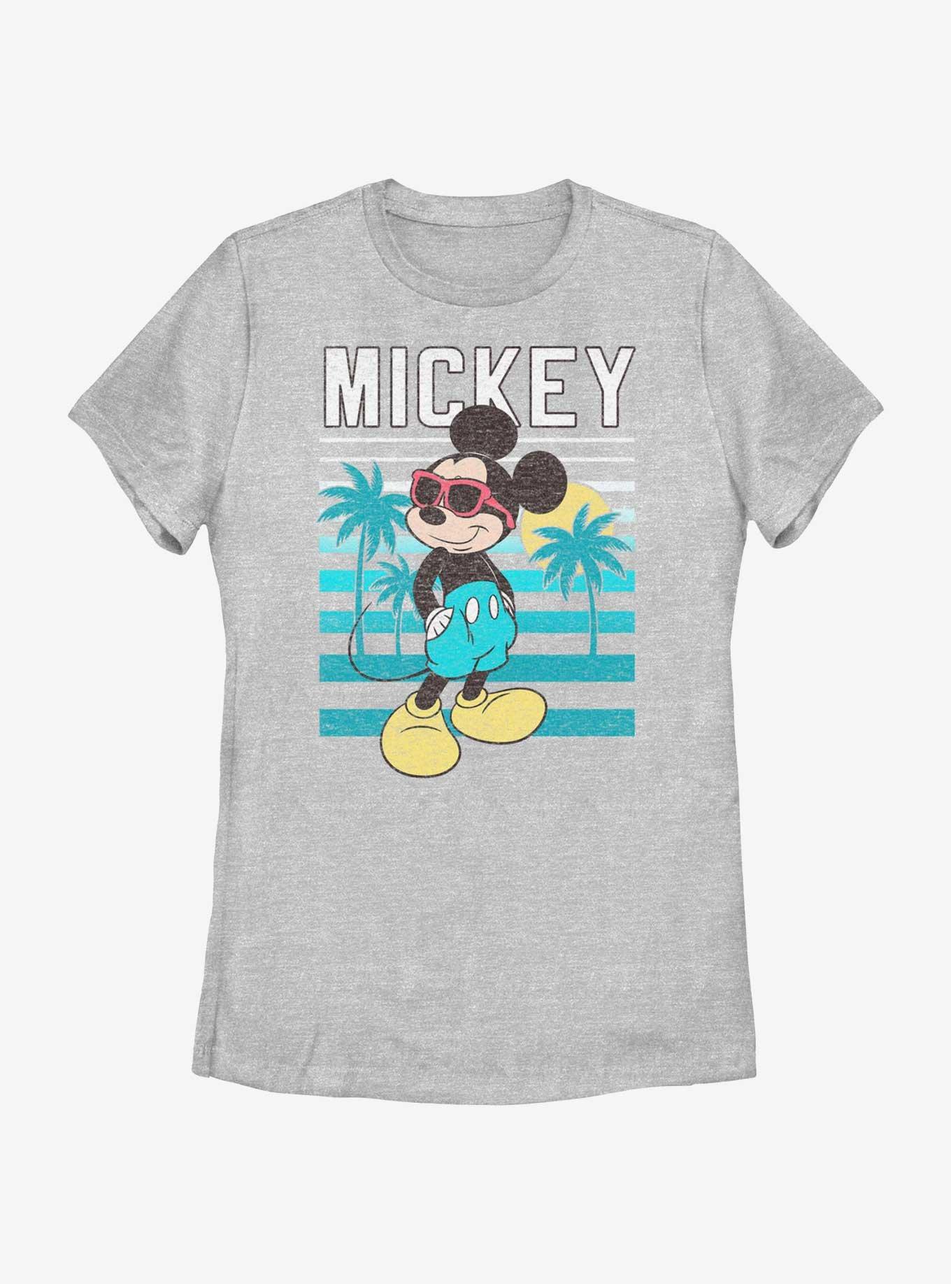 Disney Mickey Mouse Beachin' Womens T-Shirt, ATH HTR, hi-res