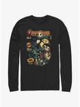 Disney The Nightmare Before Christmas Jack Skellington King of Halloween Comic Cover Long-Sleeve T-Shirt, BLACK, hi-res