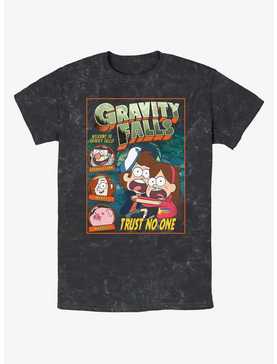 Disney Gravity Falls Trust No One Comic Cover Mineral Wash T-Shirt, , hi-res