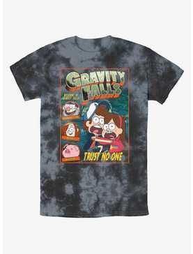 Disney Gravity Falls Trust No One Comic Cover Tie-Dye T-Shirt, , hi-res