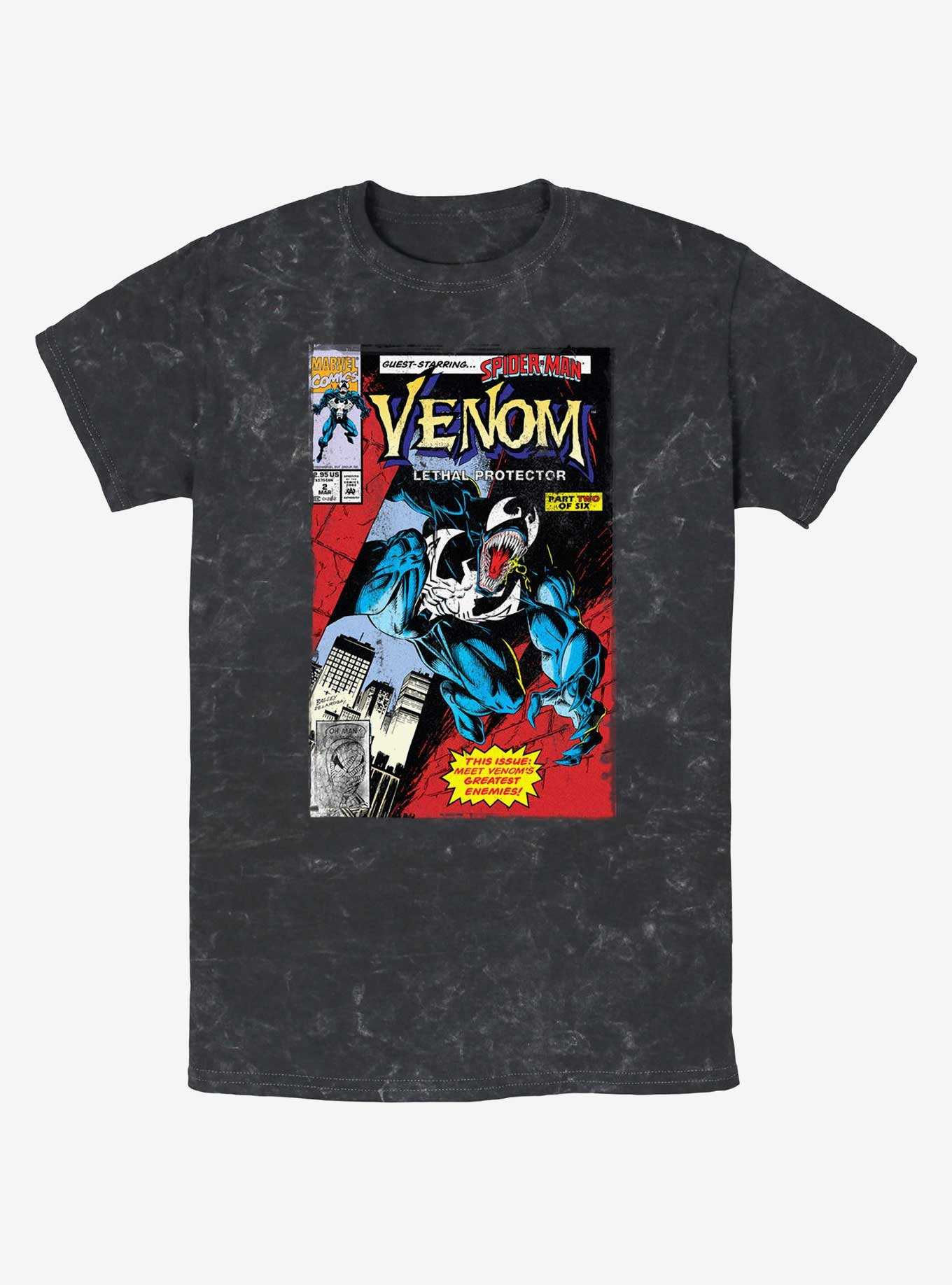 Marvel Venom Lethal Protector Comic Cover Mineral Wash T-Shirt, , hi-res
