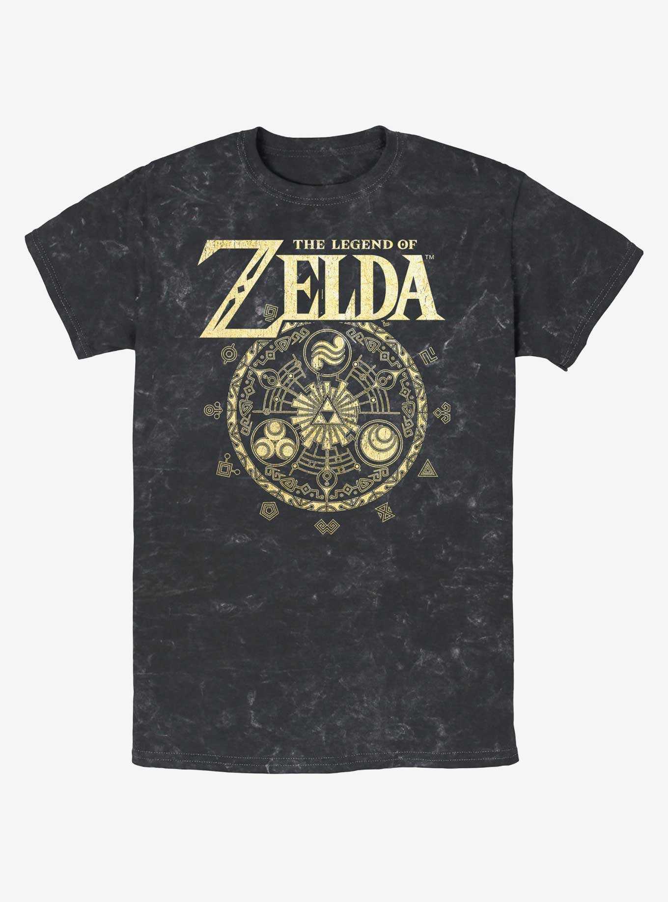 The Legend of Zelda Marks of the Goddesses Mineral Wash T-Shirt, , hi-res