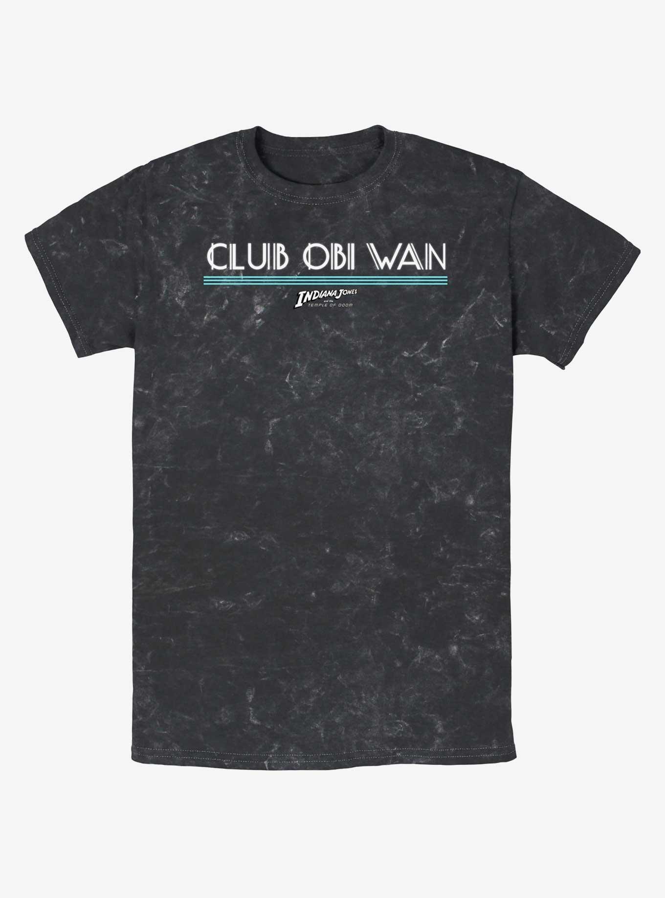 Indiana Jones Club Obi Wan Mineral Wash T-Shirt, BLACK, hi-res