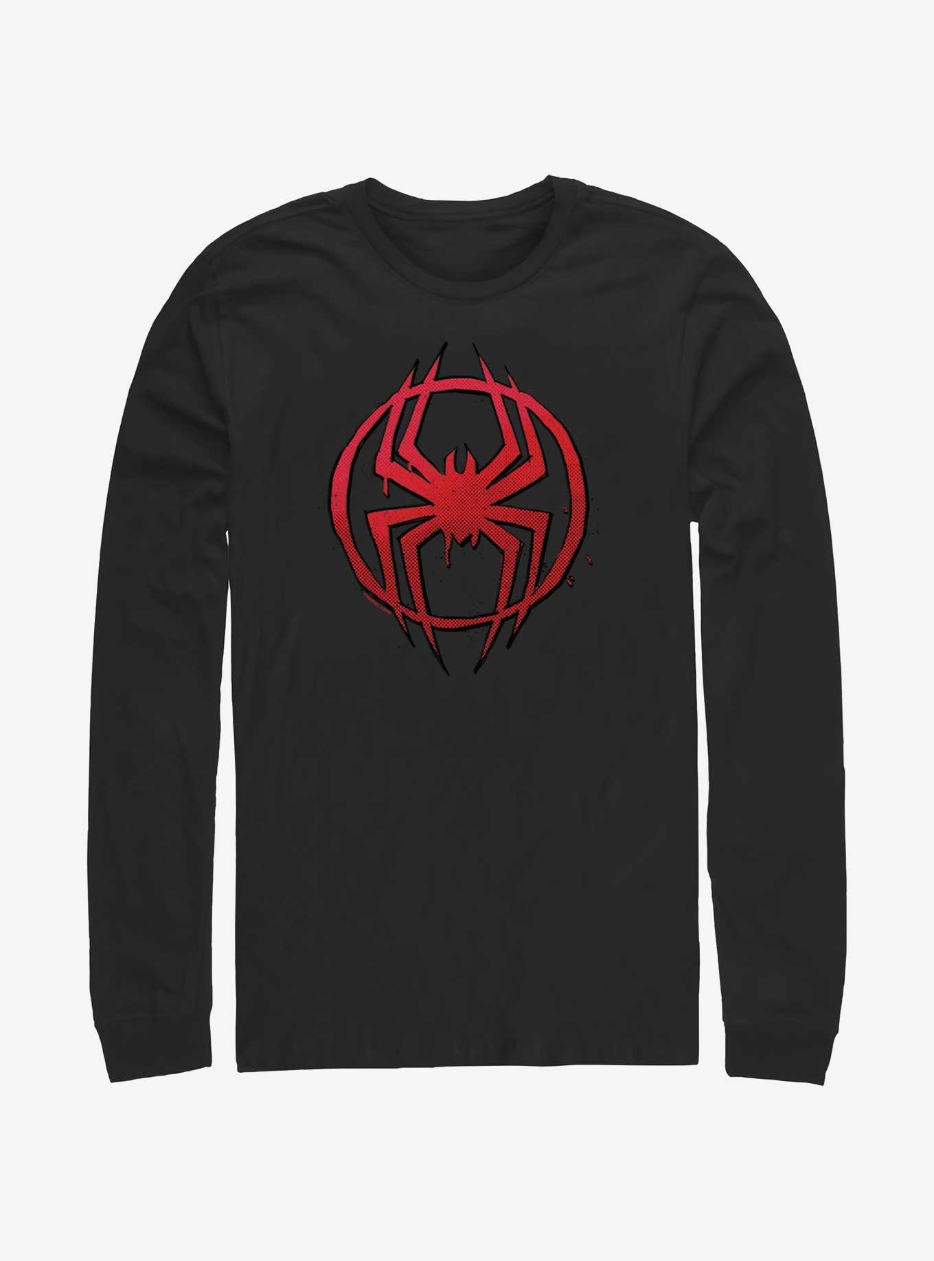 Marvel Spider-Man: Across the Spider-Verse Miles Morales Spider Logo Long-Sleeve T-Shirt, , hi-res