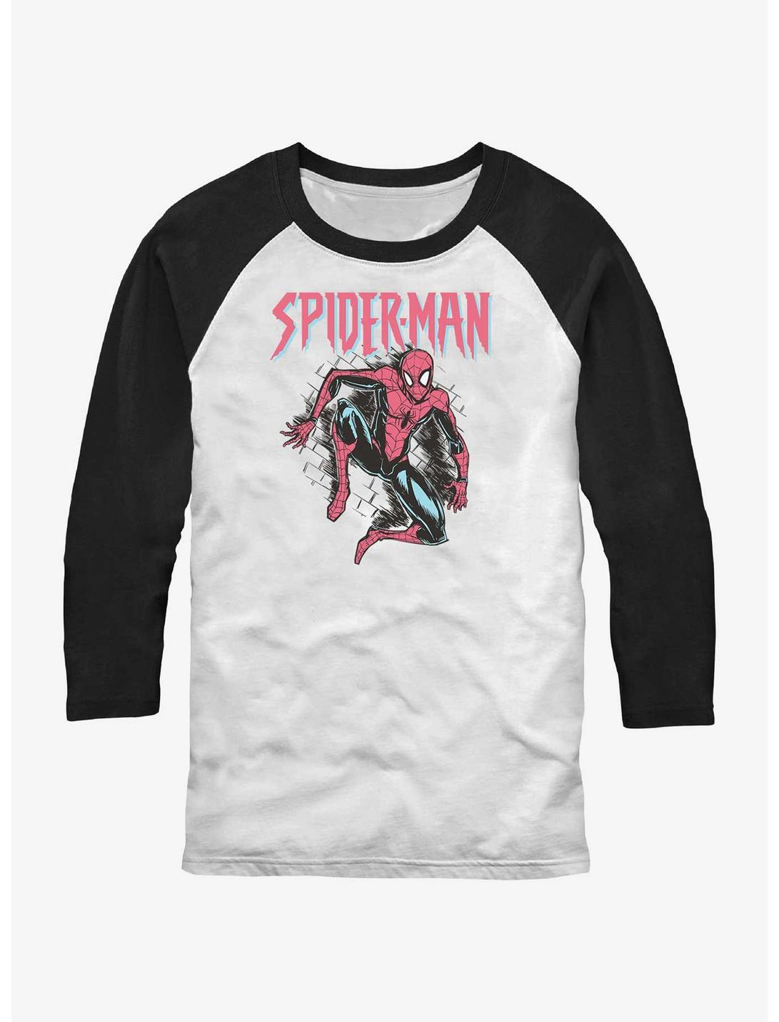 Marvel Spider-Man Spidey Pastel Raglan T-Shirt, WHTBLK, hi-res
