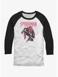 Marvel Spider-Man Spidey Pastel Raglan T-Shirt, WHTBLK, hi-res