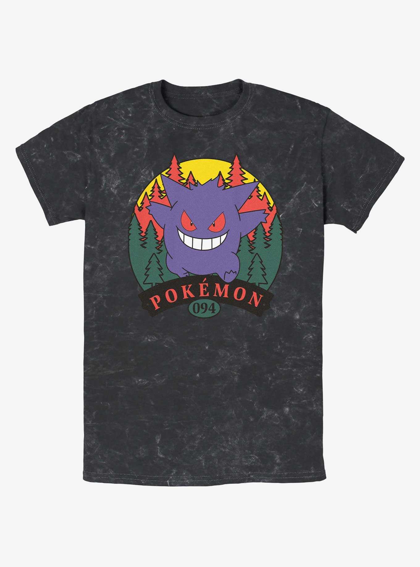 Pokemon Gengar Forest Attack Mineral Wash T-Shirt, , hi-res