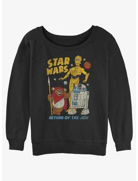Star Wars Walk The Ewok Womens Slouchy Sweatshirt, , hi-res