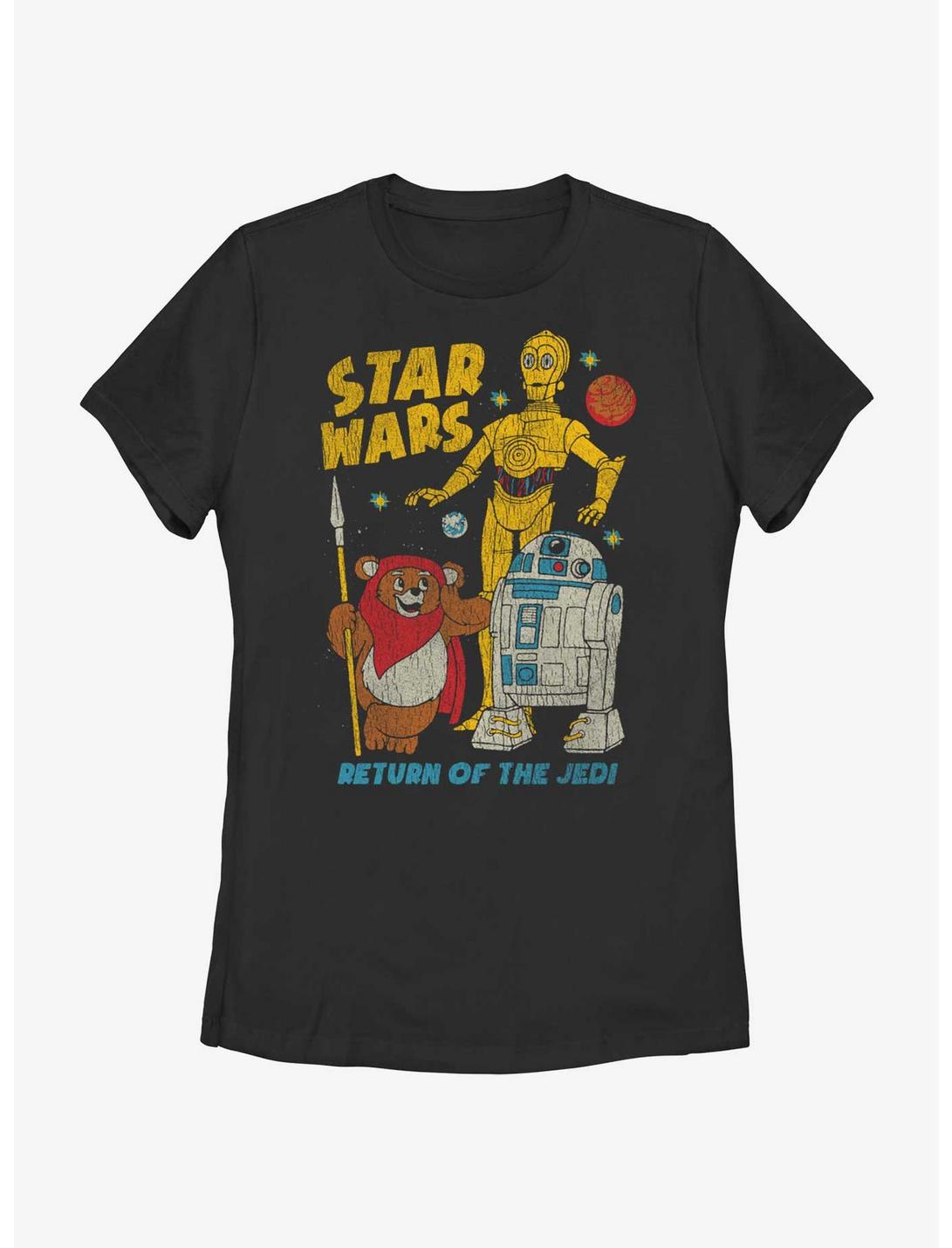 Star Wars Walk The Ewok Womens T-Shirt, BLACK, hi-res