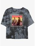 The Lord of the Rings Sam and Frodo Good In The World Womens Tie-Dye Crop T-Shirt, BLKCHAR, hi-res