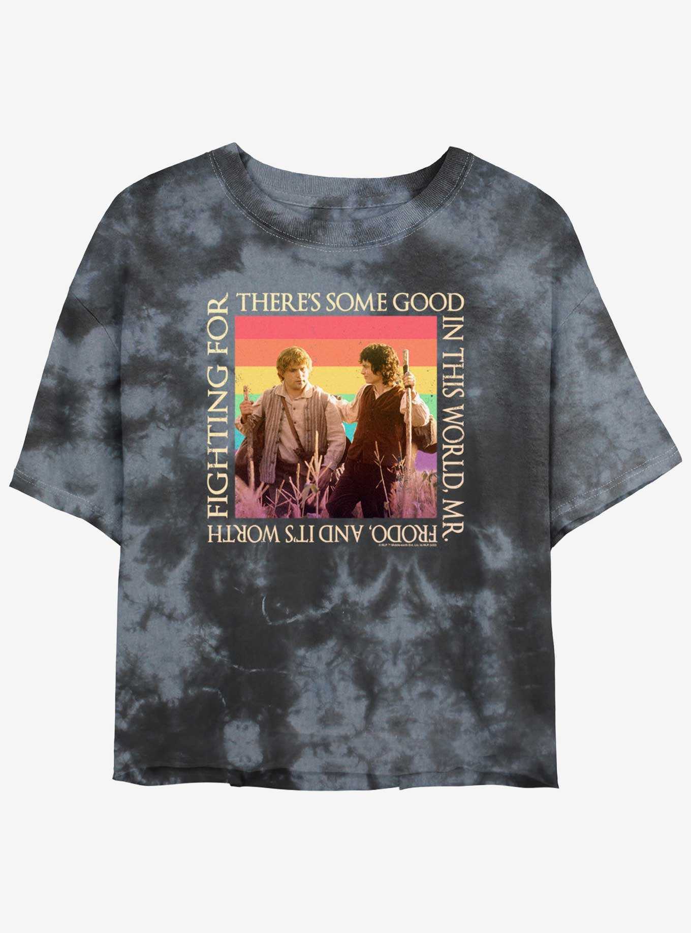 The Lord of the Rings Sam and Frodo Good In The World Womens Tie-Dye Crop T-Shirt, , hi-res